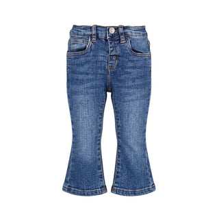 Roy Roger's Jeans A Zampetta In Denim Blu RH091/7012 Per Neonata