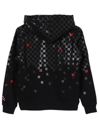 SPRAYGROUND Felpa nera con cappuccio da bambino SPY1146