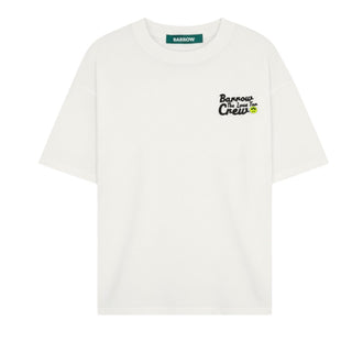 Barrow T-shirt A Maniche Corte Avorio Con Stampa S6BWUATH077-412