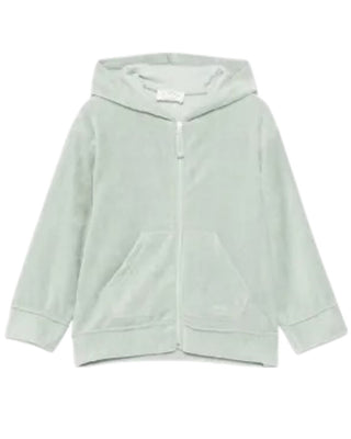 Teddy & Minou Felpa con zip e cappuccio in ciniglia I24GD013M0137