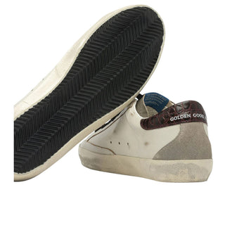 Golden Goose Sneakers Super-Star con talloncino in pelle coccodrillo GMF00102/F0075531055