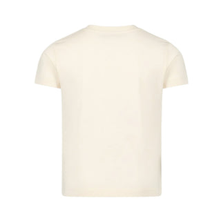 Moncler T-shirt Panna Con Logo Da Bambina K19548C00013-050