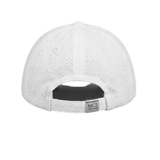 Mc2 Saint Barth Cappelli Da Baseball Jr In Cotone Sangallo Bianco BASB0008/00238L Per Bambina