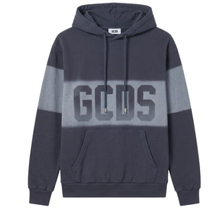 GCDS Felpa Grigia Con Cappuccio E Logo C2MWQE233F034/990I Unisex