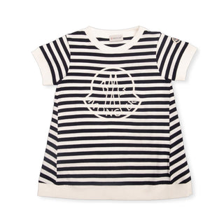 Moncler T-shirt A Righe In Jersey Con Logo J19548C00009-F07