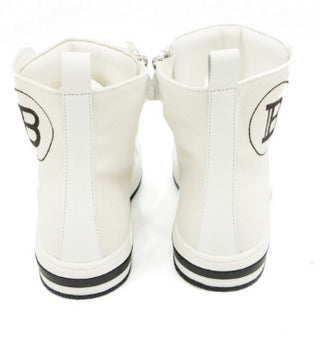 Balmain Sneakers 6o0696 mit Schnürsenkeln und Reißverschluss