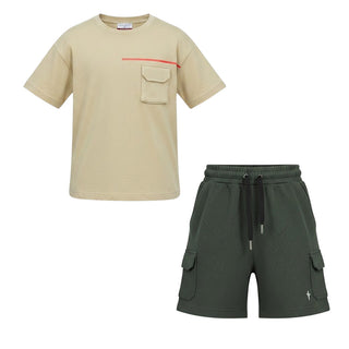 Cesare Paciotti Completo Con T-shirt E Bermuda Per Bambino COMP6109BJ-V3