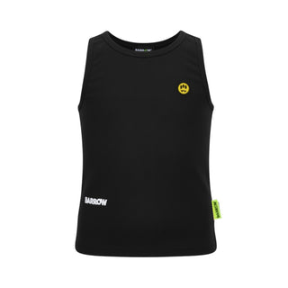 Barrow Canotta Nera A Costine Per Bambina S6BKJGTA021-110