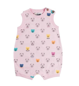 Moschino MUY043 ÄRMELLOSER Strampler MIT CLIPS