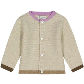 J.o Milano Cardigan Beige In Misto Lana 2663X1-01J Per Bambina