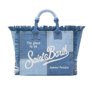 Mc2 Saint Barth Borsa Colette In Denim Patchwork COL0001/00402L