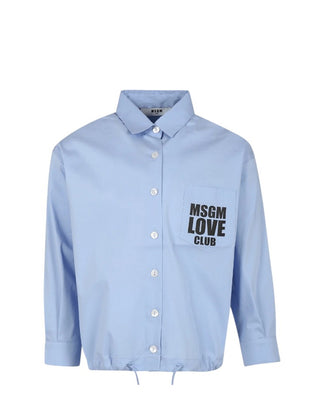 Msgm Camicia a maniche lunghe con logo F4MSJGSI130