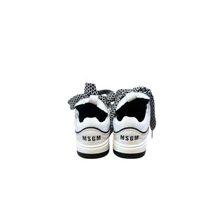 Msgm Sneakers Con Lacci A Spina Di Pesce 70849 In Pelle