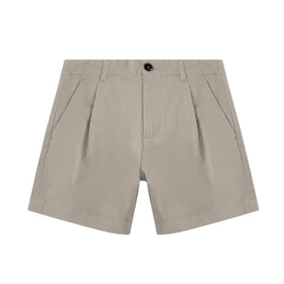 Dsquared2 Shorts beige in cotone con patch logo DQ2131-D0093