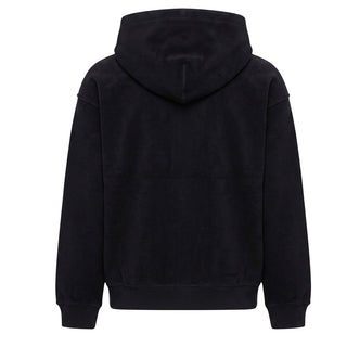 MM6 Maison Margiela Felpa Nera Con Zip E Cappuccio M61130-MM08S-M6900 Per Bambini