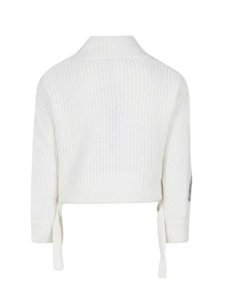 Msgm Maglia cropped con logo frontale F4MSJGTN113