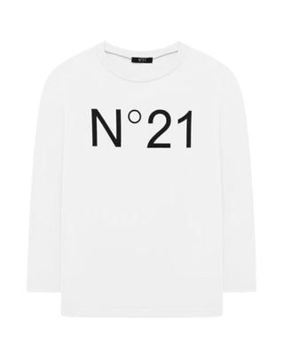 N21 T-shirt a maniche lunghe con stampa N21808-N0153