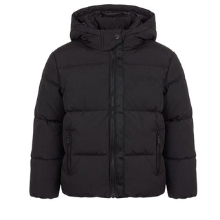 Iceberg Giubbino Nero Trapuntato Con Cappuccio GBICE7305B-V3J Per Bambino