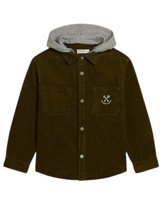 Golden Goose Camicia in velluto a coste con cappuccio GKP02047