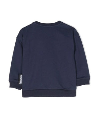 Moschino Felpa girocollo con simbolo applicato MTF03Q