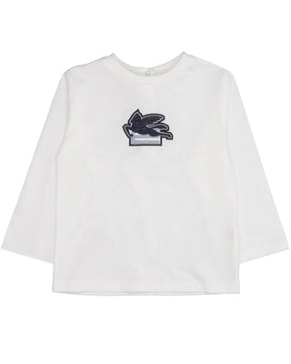 Etro T-shirt bianca in jersey da neonato GV8520-Z2081