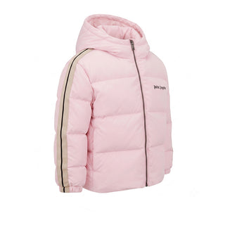 Palm Angels Giubbino Trapuntato Rosa Con Cappuccio F6PANGPF206/042 Per Neonata