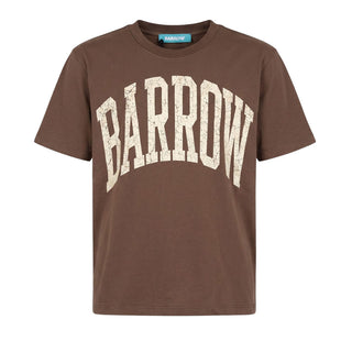 Barrow T-shirt Marrone In Jersey Con Logo F6BWUATH008-1050