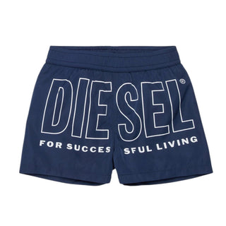 Diesel Boxer Mare Blu Con Logo Da Neonato K00783-KXBPB-K8AT