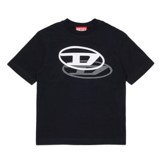 Diesel T-shirt nera a maniche corte con Oval D J02601-00YI9-K900