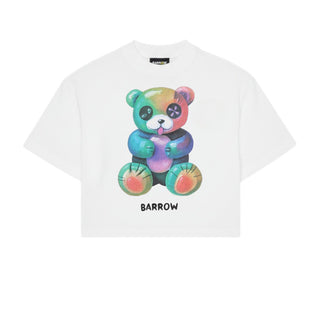 Barrow T-shirt Nera Con Teddy Da Bambina S6BKJGTH137-002