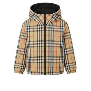 Burberry Giubbino Antivento Reversibile Con Cappuccio 8121187 Per Neonati
