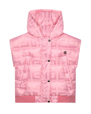 Givenchy Giubbino Smanicato rosa trapuntato con motivo 4G H30441