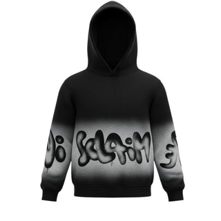 Disclaimer Felpa Nera Con Cappuccio Per Bambino 26EDK58811