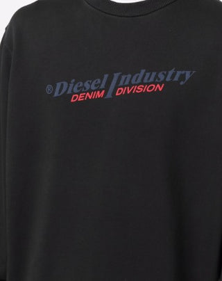 Diesel Felpa girocollo con logo stampato A03743-0HERE