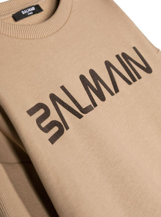 Balmain Sweatshirt mit Rundhalsausschnitt BT4Q40