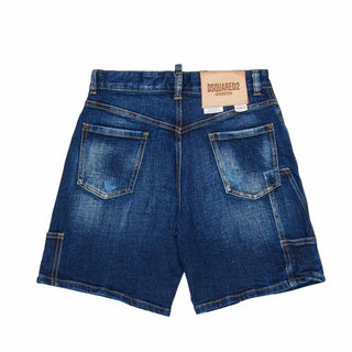 Dsquared2 Bermuda In Denim Blu Scuro DQ3212-D0AFS-DQ01