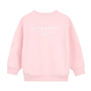 Givenchy Felpa Rosa Con Logo Per Bambina H31098/44Z