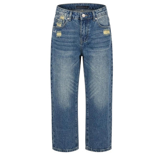Daniele Alessandrini Jeans Loose In Denim Blu 1231PD00368 Per Bambino