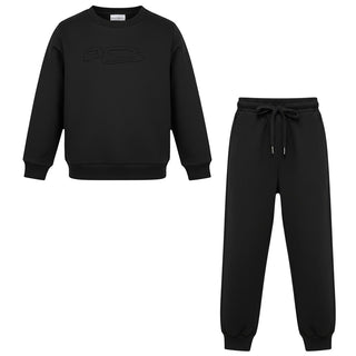 Cesare Paciotti Tuta Sportiva Nera In Cotone Per Bambino COMP6104J-V6