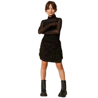 TWINSET Gonna Corta In Pelliccia Sintetica 262GJ2161 Per Bambina