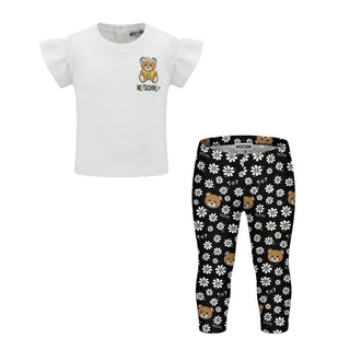 Moschino Completo Con T-shirt E Leggings Per Neonata MDG00D-LBB57