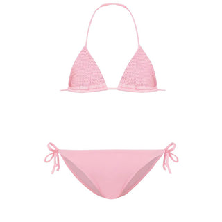 Mc2 Saint Barth Bikini Holly Rosa Con Strass HOL0001/00595L Per Bambina