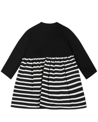 Balmain Vestina nera in jersey da neonata BT1090-J0035