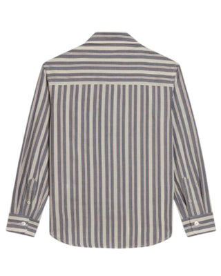 Golden Goose Camicia a righe in popeline di cotone GKP01397