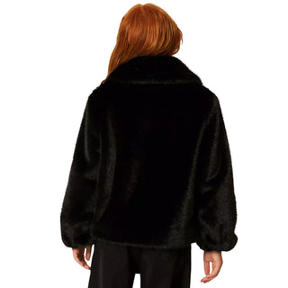 TWINSET Ecopelliccia Nera 262GJ2040 Per Bambina