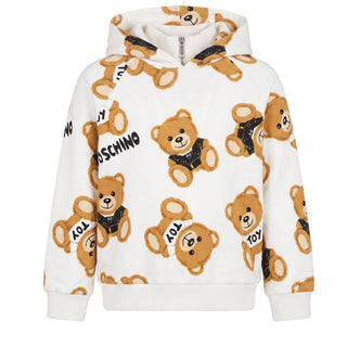 Moschino Felpa Con Cappuccio E Stampa Per Bambini HUF067