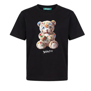 Barrow T-shirt Nera Con Stampa Teddy F6BWUATH041-110