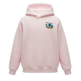 Off-White Felpa Rosa Con Cappuccio 44GBB002S26F002683 Per Bambina