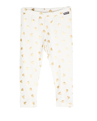 Moschino Leggings Fantasy MDP039 With Glitter Hearts