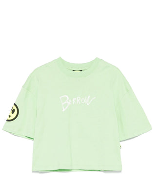 Barrow T-shirt cropped con logo S5BKJGTH149
